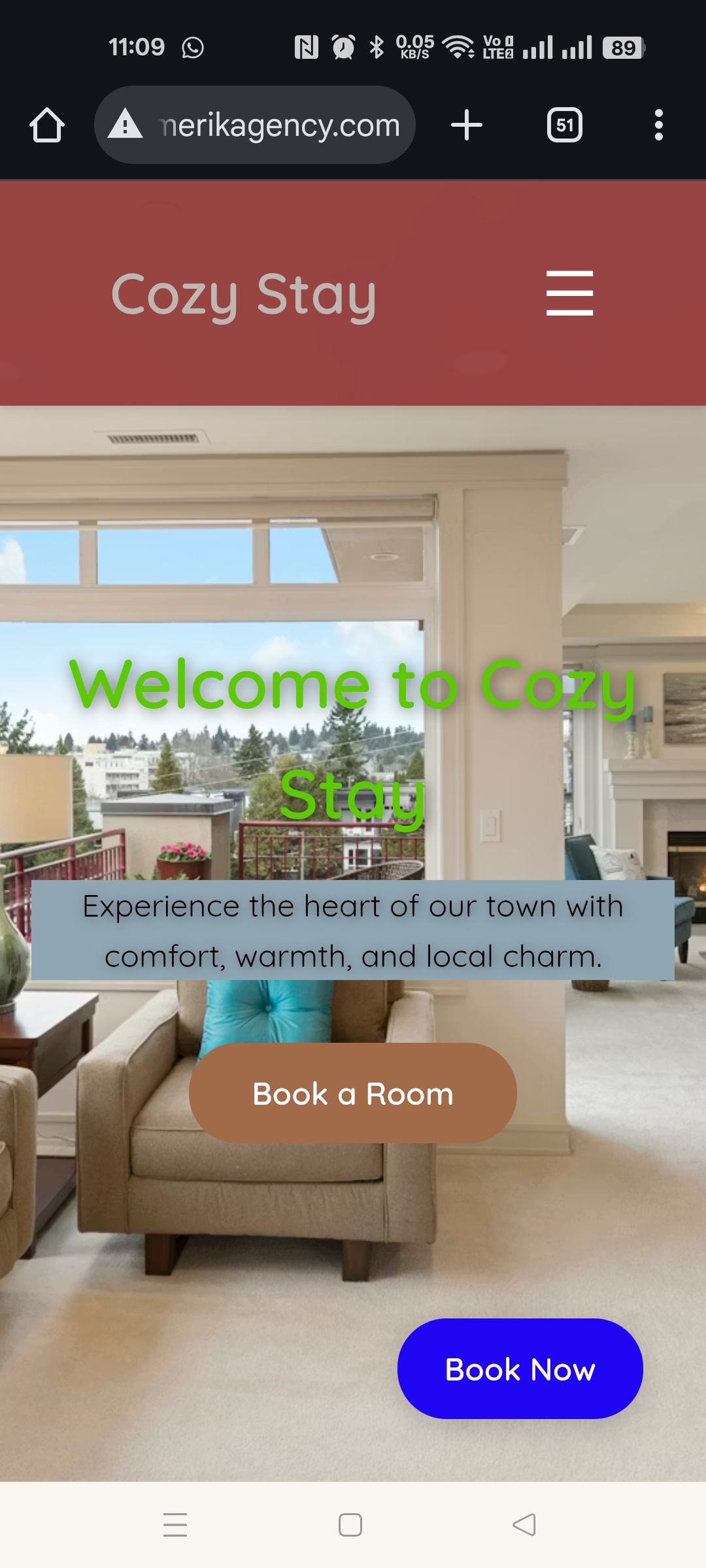 Sample Hotel Website