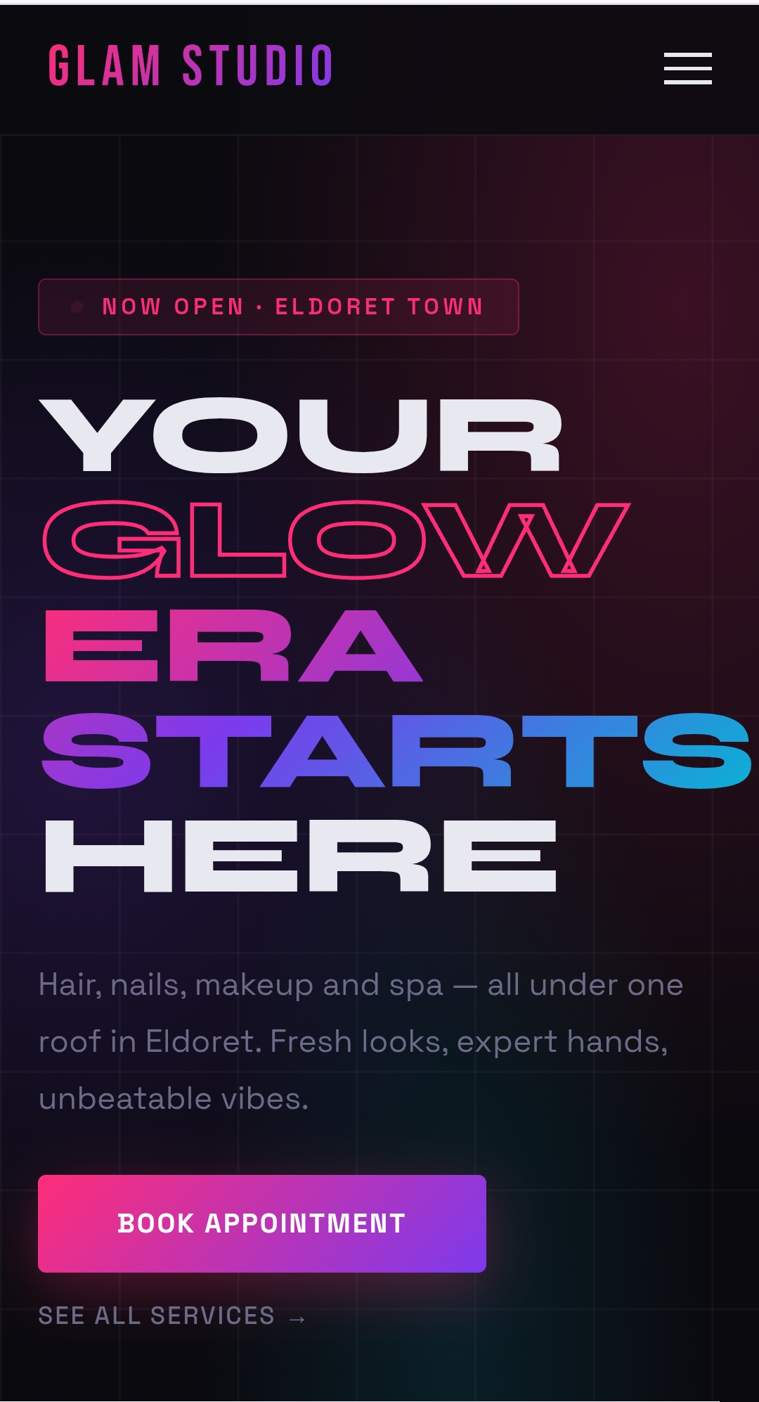 GLAM Studio — Salon & Spa Template