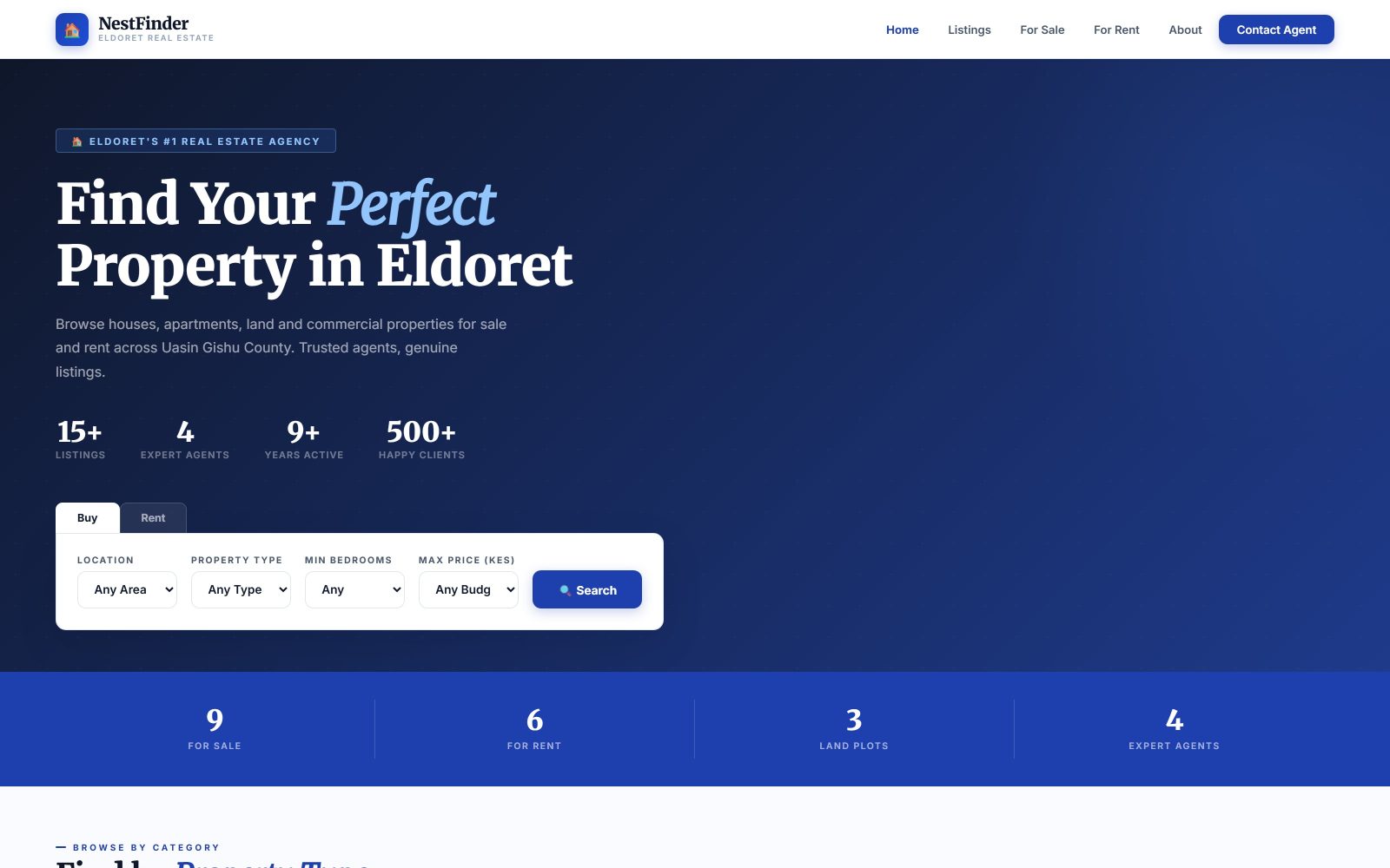 NestFinder: Property Listings Agency Template
