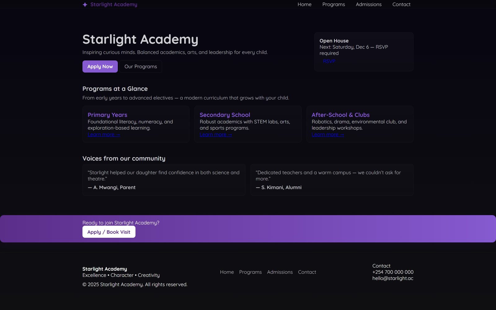 Starlight Academy