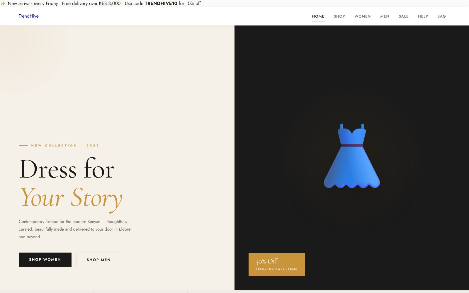 TrendHive: Fashion Store Template